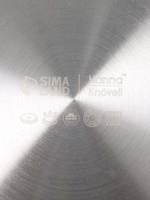 Сковорода 3Ply Hanna Knövell, d=28 см, h=5.5 см, толщина 2.2 мм, антипригарное покрытие, индукция, нержавеющая сталь, серебристая