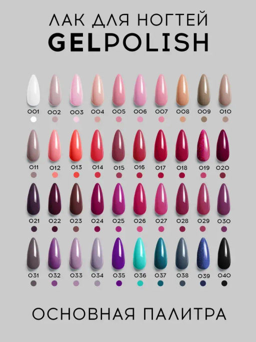 Lavellecollection Лак GEL POLISH тон 03 пудрово-розовый 10 мл