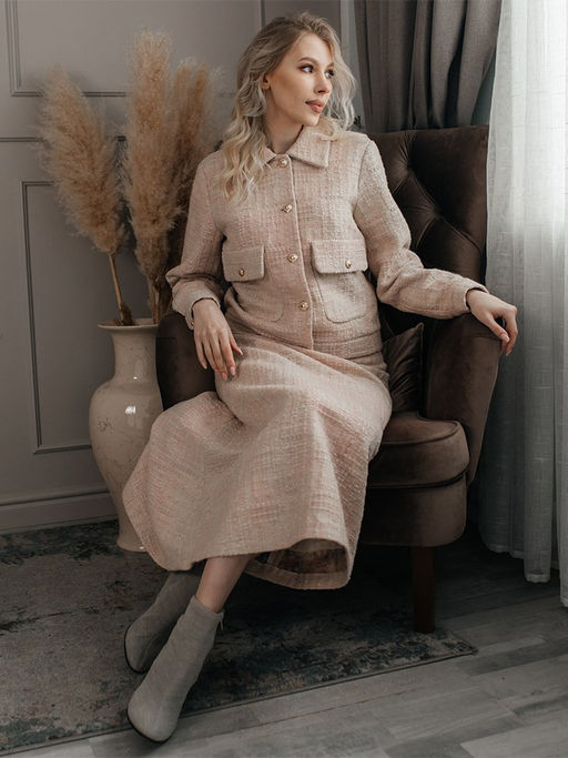 шерсть и хлопок юбка