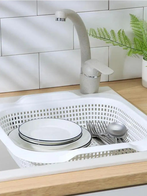 Мойка-сушилка в раковину (белый) 365x420x75мм 290106 "Виолет"