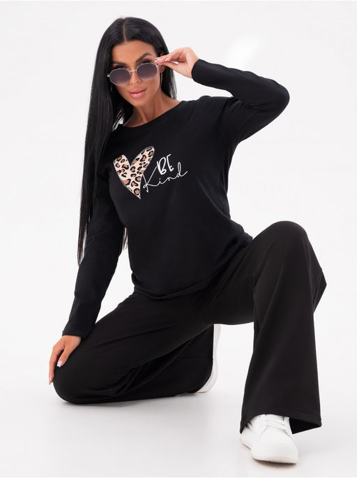 Лонгслив ВЕ женский черный - София фото 11