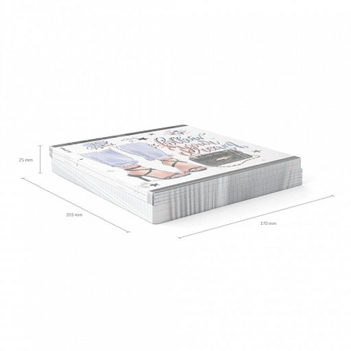 Цена за 5 шт. Тетрадь общая ученическая ErichKrause Fashion Girl, 48 листов, клетка, ламинация soft-touch+выборочный УФ-лак, доп.лист_MIX-PACK  фото 11