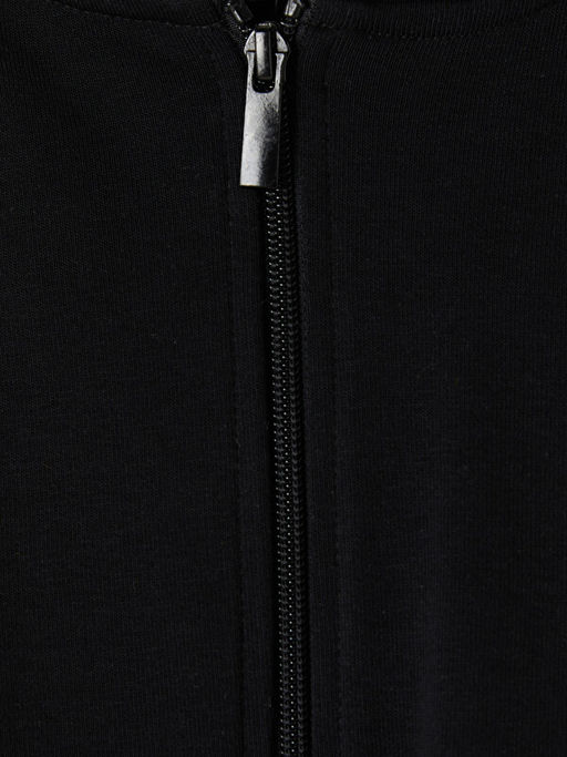 Kap??onlu K?z ?ocuk Fermuarl? Sweatshirt