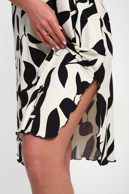 Туника женская из вискозы Олеся экрю макси