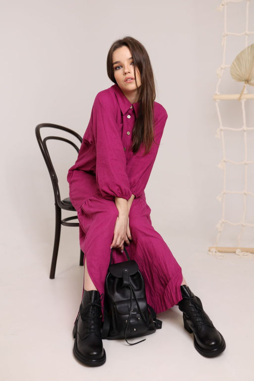 Платье AMORI 9615 фуксия  фото 3