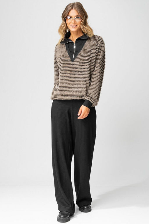 Костюм LAIKONY 383 табак+ черный  фото 3