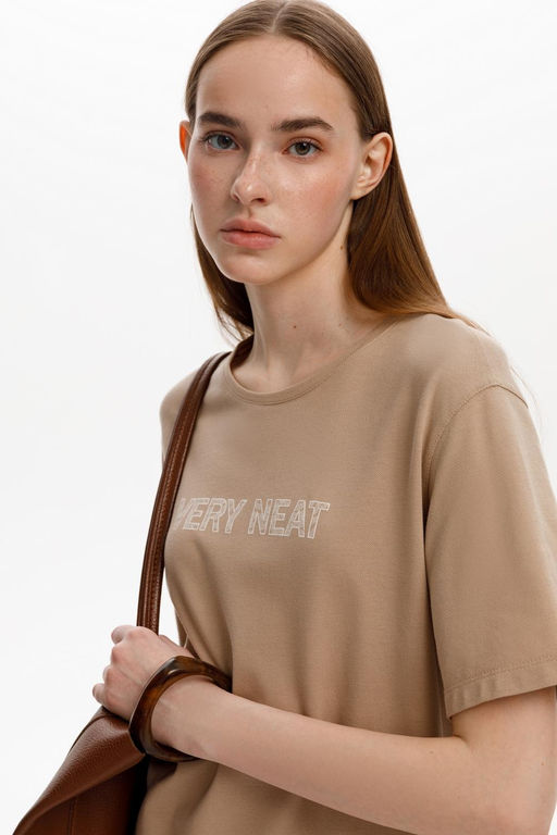 ЕВТ 5075/темно-бежевый платье жен