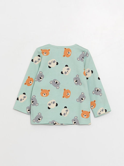 Bisiklet Yaka Uzun Kollu Erkek Bebek Pijama Tak?m? - Waikiki фото 3