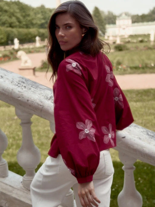 Блузка P612-1110 bordo - Primm фото 7