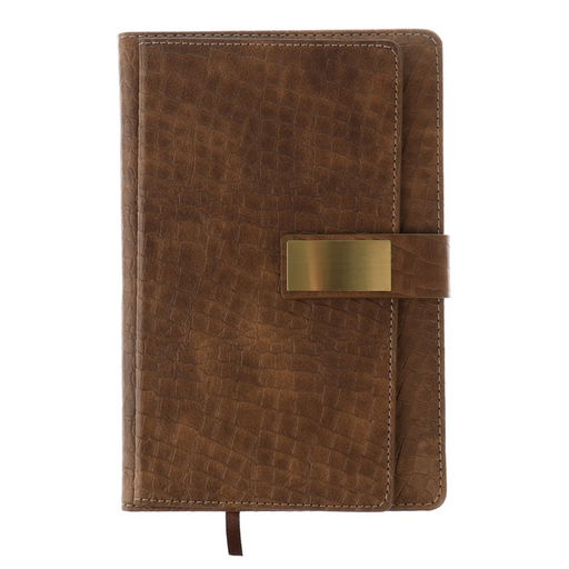 Ежедневник недатированный А5, 140 листов в клетку, с хлястиком, обложка кожзам, МИКС - Simaland фото 6