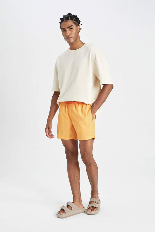 Моющиеся короткие шорты для плавания на сетчатой подкладке - Defacto фото 2