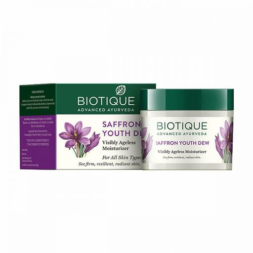 Biotique Bio Saffron Dew YOUTHFUL NOURISHING DAY CREAM Питательный дневной крен с шафраном 50г.