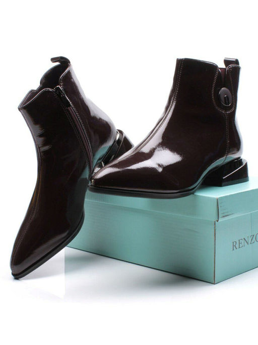 01-PCG265-3 VINOUS Ботинки демисезонные женские (натуральная кожа, байка) - Фабричный китай фото 17