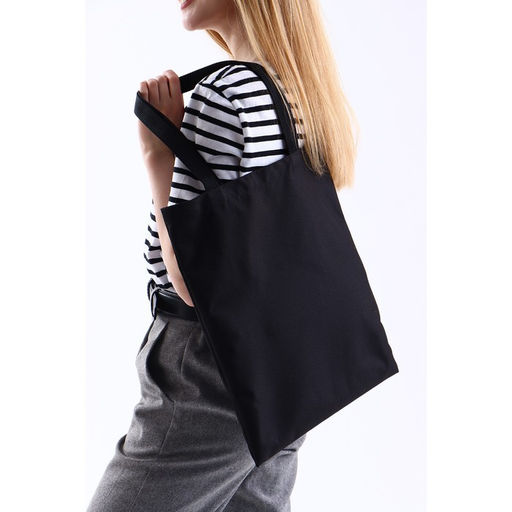 Сумка-шопер без молнии, без подкладки, цвет чёрный - Nazamok фото 7