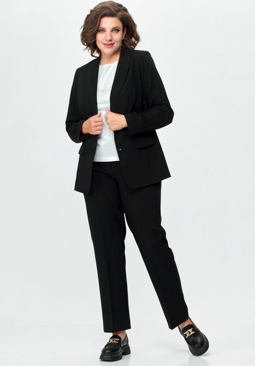 Жакет БелЭльСтиль 203 черный однотон