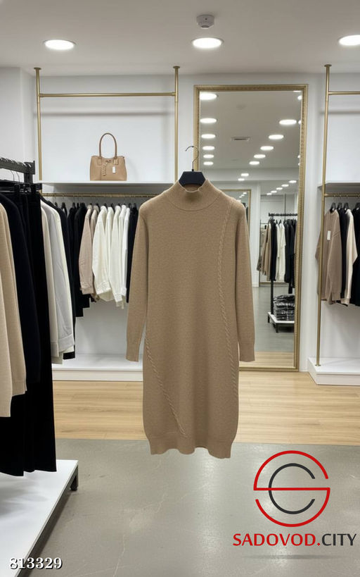 Платье женское однотонное