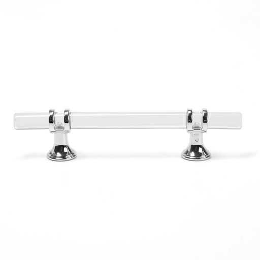 Ручка-скоба CAPPIO PK106, м/о 96 мм, d=12 мм, пластик, цвет прозрачный/хром