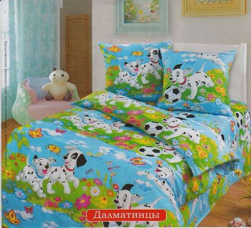 Постельное белье - Бязь Далматинцы Ясельный - Luteks фото 2