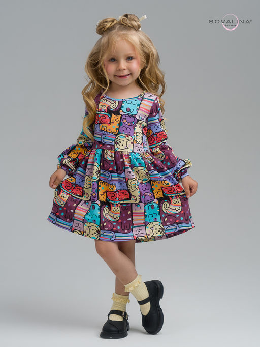 Платье Моана коты в горошек - Sovalina фото 7