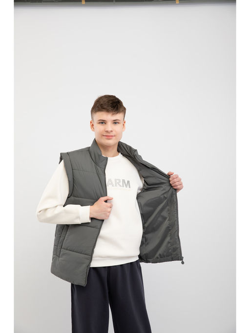 Утепленный демисезонный стеганый жилет - Nota bene фото 4