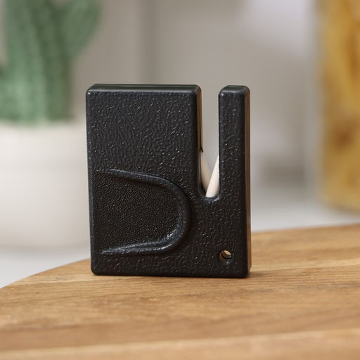 Цена за 2 шт. Точилка для керамических ножей Доляна, 1×5×5 см, чёрная
