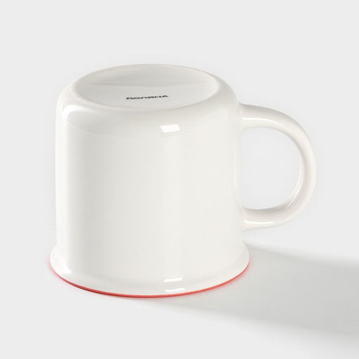 Кружка фарфоровая Доляна 14 февраля. Сердце, 370 мл, цвет белый