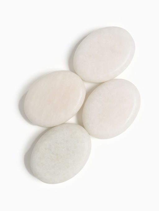 Камни для СПА 6×8 белый мрамор, 4 шт.