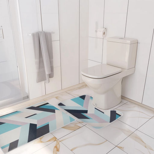 Коврики для ванной и туалета Доляна Свэч, 2 шт: 50?80 см, 40?50 см  фото 6