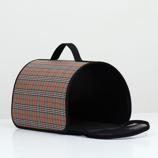 Сумка - переноска для животных Карпетбеггер, 40,5 х 24 х 24 см, клетчатая - Пижон фото 4