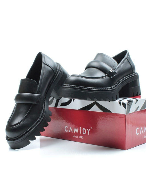 03-C1816-1 BLACK Лоферы женские (натуральная кожа)