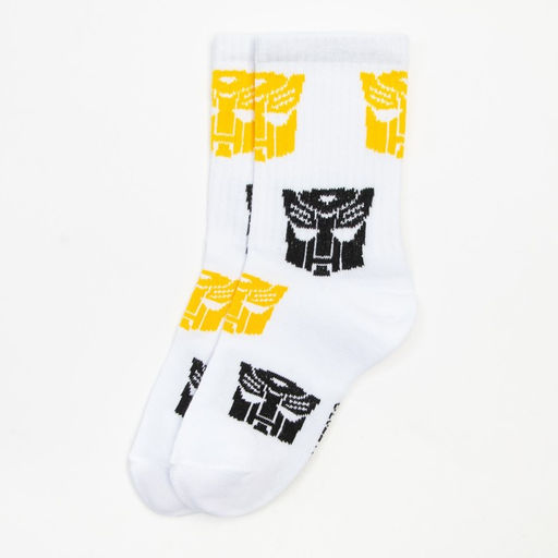 Носки детские для мальчика Transformers, 18-20 см, белые