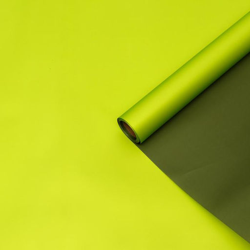 Пленка матовая, зеленая сосна, салатовый, 0.58 х 10 м - UPAK LAND фото 2