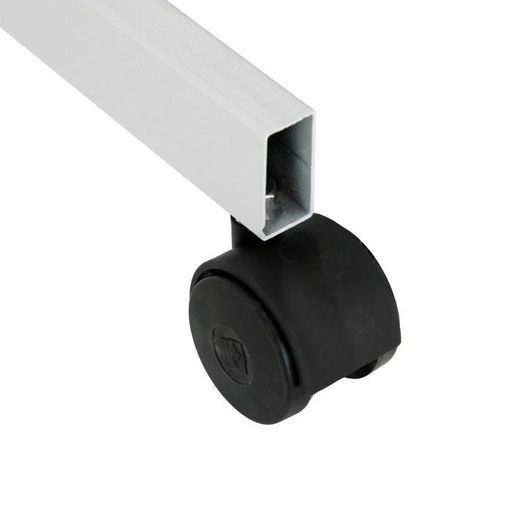 Доска двусторонняя 100×120 см, магнитно-маркерная/меловая, Calligrata СТАНДАРТ, поворотная на мобильном стенде, в алюминиевой рамке, с полочкой