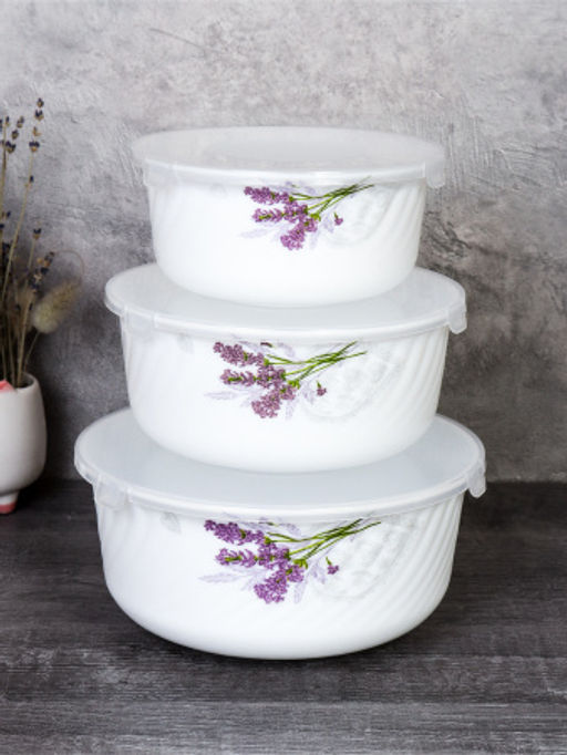 Салатник с крышкой 3 предмета / GRAY-HDW3B (7131) /уп 12/ - ГалеонТрейд фото 2