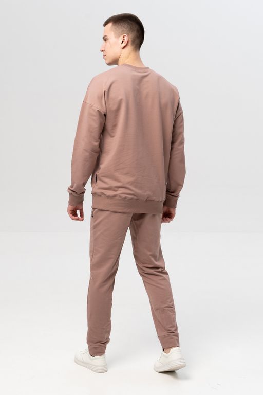 Брюки мужские из футера, капучино - Solo mio фото 8