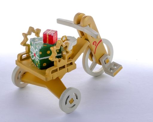 Елочная игрушка - Детский велосипед с багажником 290-3 Star - Idh фото 5