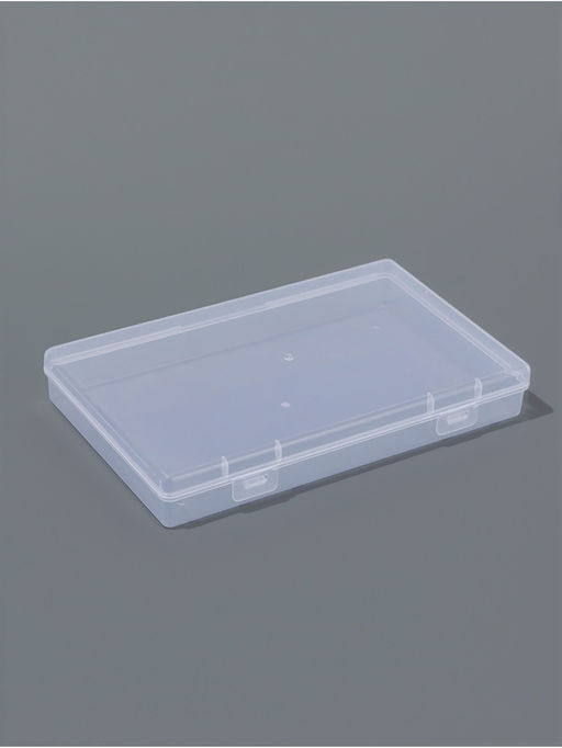 Бокс универс с крышкой 1секц 17,4*10,8*2,6см прозрач пакет накл QF