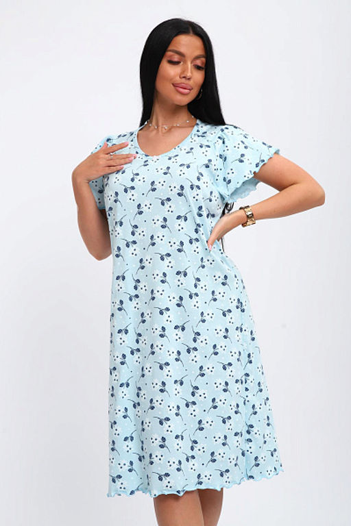 Сорочка женская (01064 синий) - Плиона фото 17