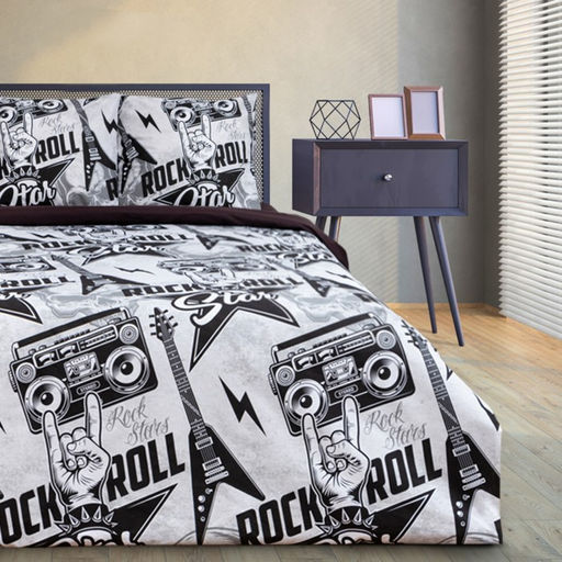 Постельное бельё Этель евро Rock star 200х217 см, 220х240 см, 70х70 см -2 шт, 100% хлопок, бязь 125 г/м2  фото 8