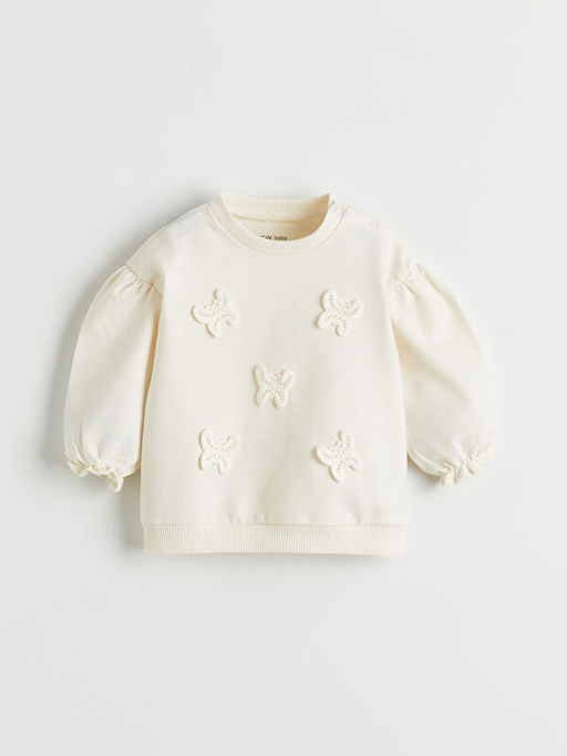 Bisiklet Yaka K?z Bebek Sweatshirt ve Tayt