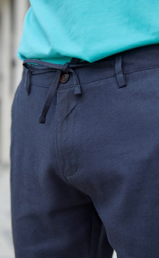 Шорты лен F111-0960-1 deep grey - Fine joyce фото 3