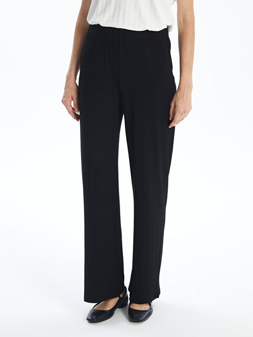 Kad?n Beli Lastikli D?z Pantolon - Waikiki фото 2