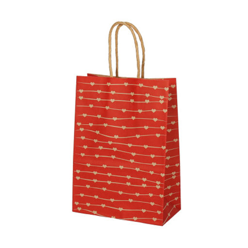 Цена за 12 шт. Пакет подарочный 21х15х8 см Любовь / M705 /уп 12/600/крафт - Галеонтрейд фото 3