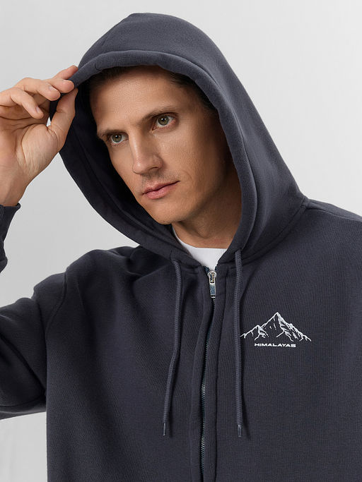 Жакет на молнии серый - Mark formelle фото 4