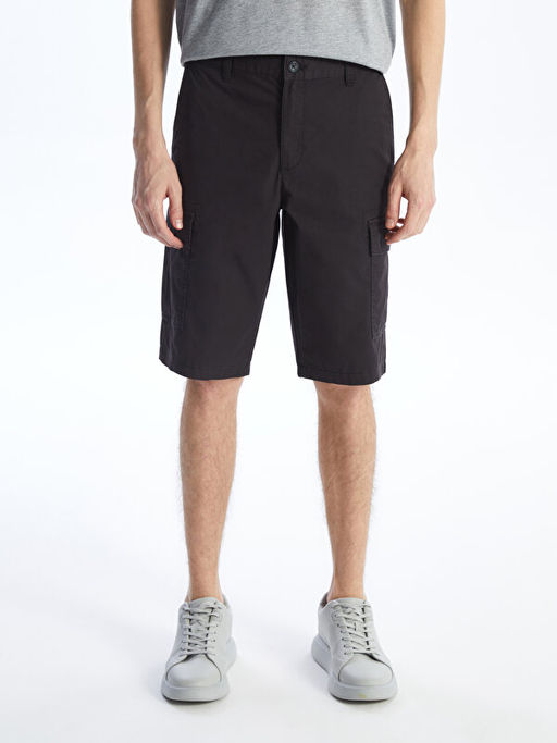 Rahat Kal?p Gabardin Erkek Bermuda ?ort