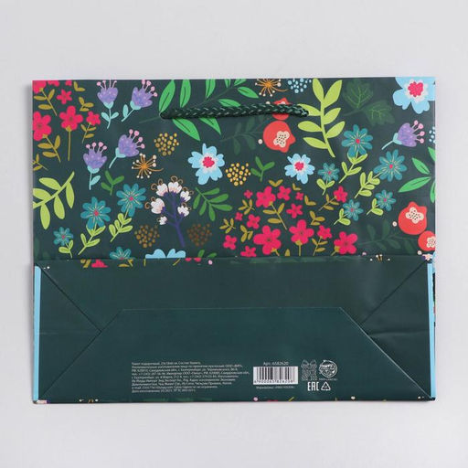 Цена за 2 шт. Пакет подарочный ламинированный, упаковка, Present for you, MS 23×18×8 см