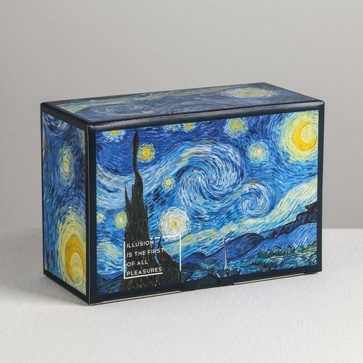 Коробка‒пенал, упаковка подарочная, «Ван Гог», 22×15×10 см
