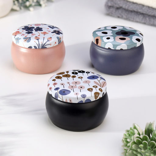 Ароматическая свеча в банке Французская лаванда, из соевого воска с сухоцветом, 4.5?6 см, 80 г - Богатство аромата фото 3