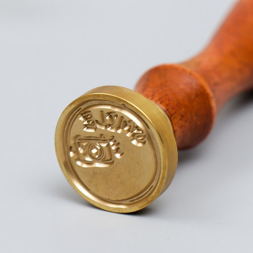 Печать для сургуча с деревянной ручкой «Улыбнись», 9×2.5×2.5 см