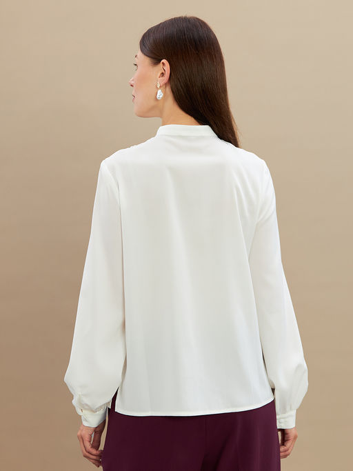 Блузка с рюшами OD-976-1 белый